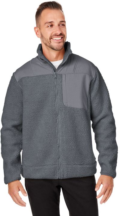 Am image of a Custom Spyder Unisex Venture Sherpa Jacket in Polar!