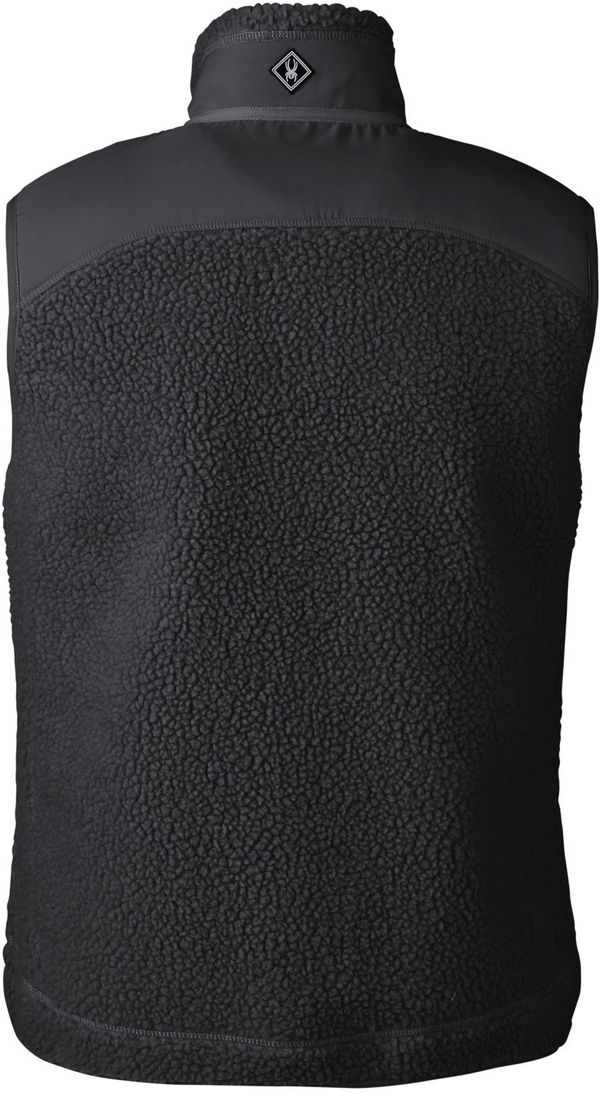 Am image of a Custom Spyder Unisex Venture Sherpa Vest in Black!