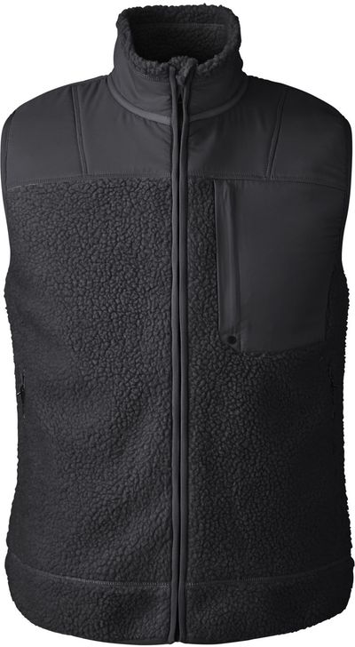Am image of a Custom Spyder Unisex Venture Sherpa Vest in Black!