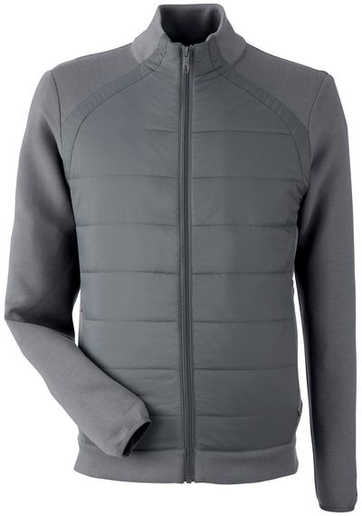 Am image of a Custom Spyder Men's Impact Full Zip Jacket in Polar!