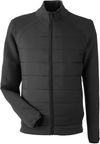 Am image of a Custom Spyder Men's Impact Full Zip Jacket in Black!