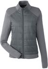 Am image of a Custom Spyder Ladies' Impact Full Zip Jacket in Polar!