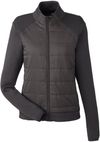 Am image of a Custom Spyder Ladies' Impact Full Zip Jacket in Black!