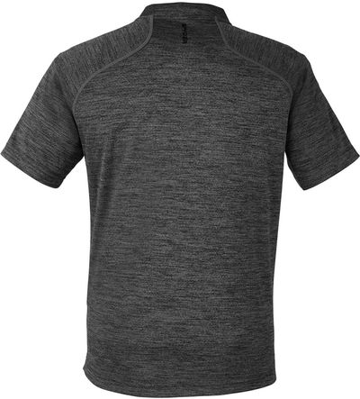 Am image of a Custom Spyder Men's Mission Blade Collar Polo in Black Jaspe!