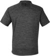 Am image of a Custom Spyder Men's Mission Blade Collar Polo in Black Jaspe!