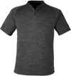 Am image of a Custom Spyder Men's Mission Blade Collar Polo in Black Jaspe!