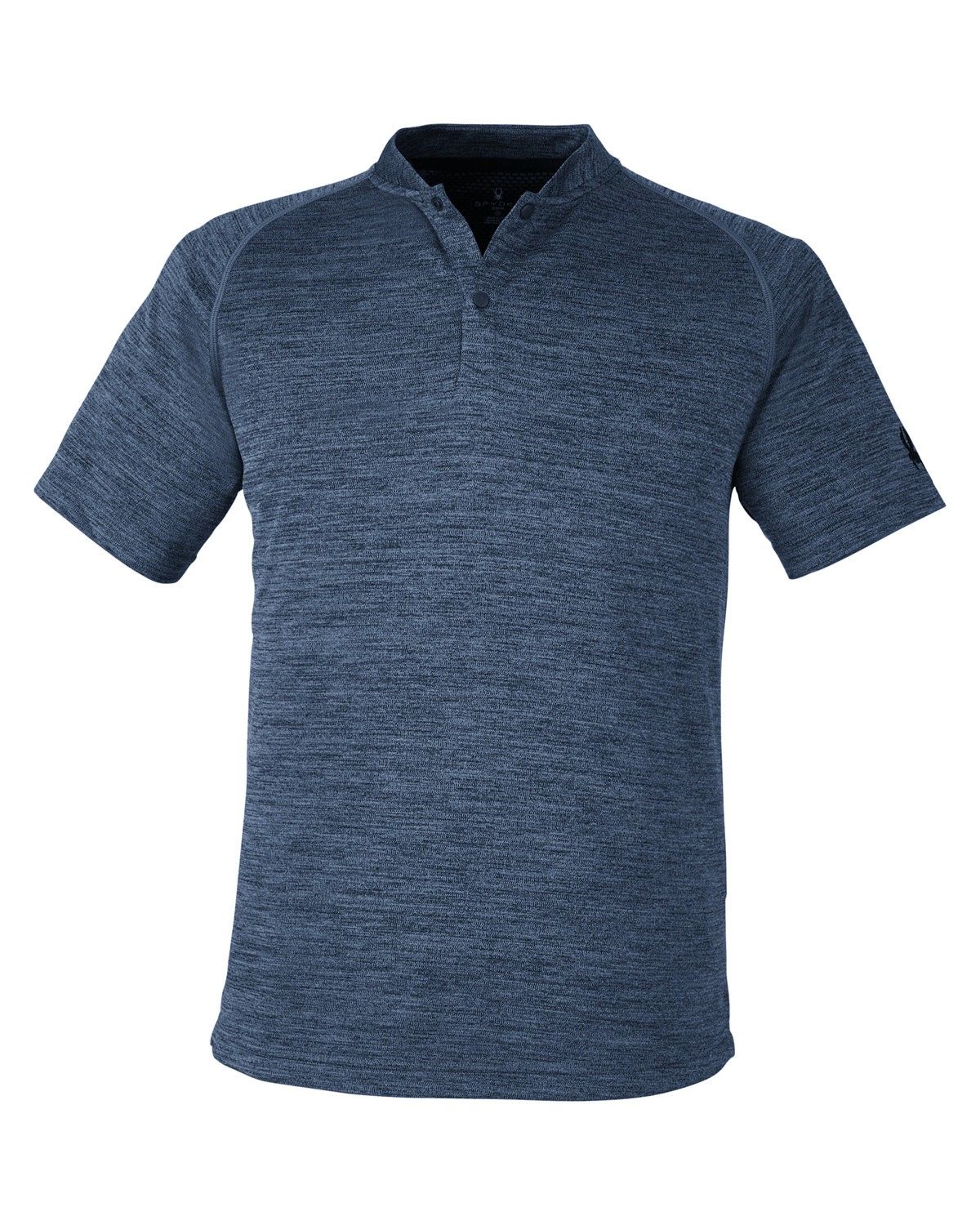 Spyder Men's Mission Blade Collar Polo in Frontier Jaspe