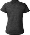 Am image of a Custom Spyder Ladies' Mission Blade Collar Polo in Black Jaspe!