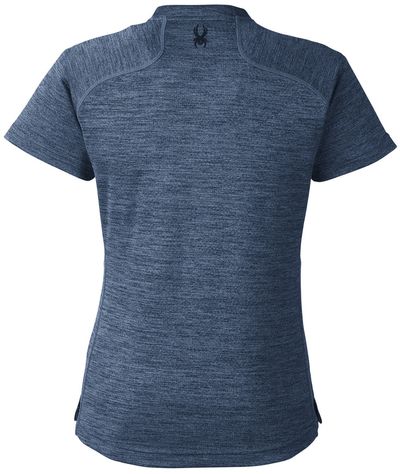Am image of a Custom Spyder Ladies' Mission Blade Collar Polo in Frontier Jaspe!