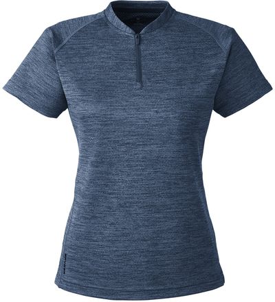 Am image of a Custom Spyder Ladies' Mission Blade Collar Polo in Frontier Jaspe!