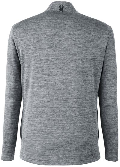 Am image of a Custom Spyder Men's Mission Half Zip in Polar Jaspe!