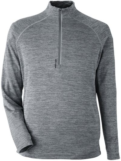 Am image of a Custom Spyder Men's Mission Half Zip in Polar Jaspe!