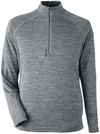 Am image of a Custom Spyder Men's Mission Half Zip in Polar Jaspe!