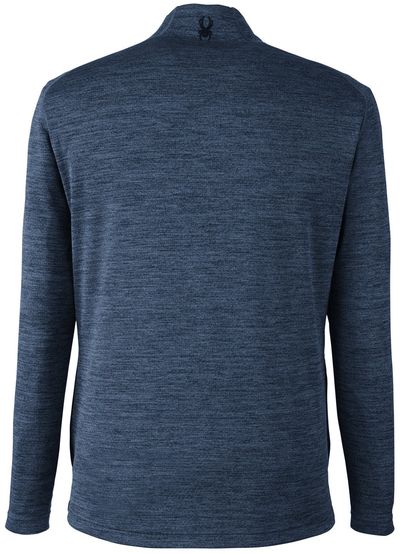 Am image of a Custom Spyder Men's Mission Half Zip in Frontier Jaspe!