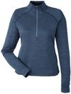 Am image of a Custom Spyder Ladies' Mission Half Zip in Frontier Jaspe!