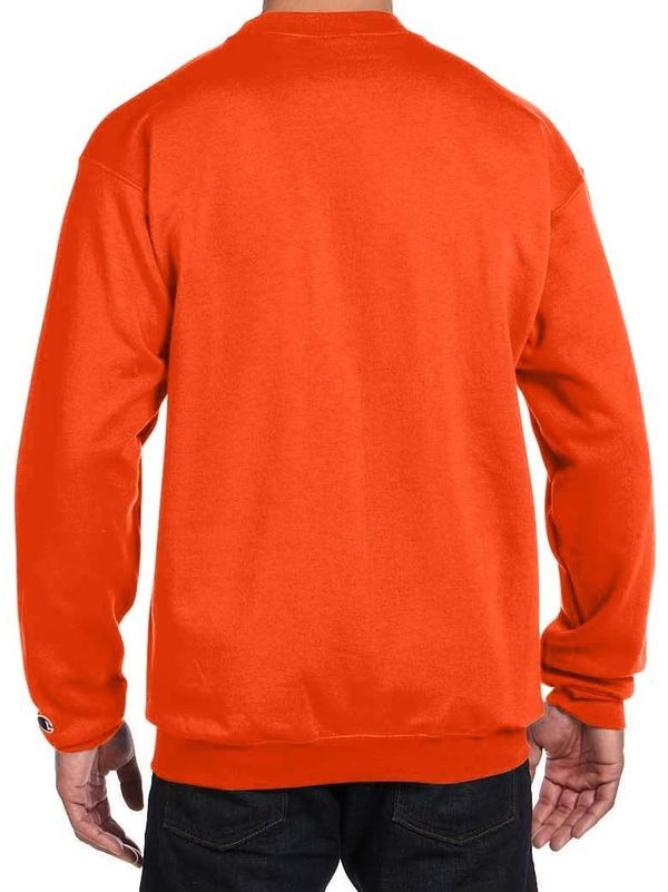 Am image of a Custom Champion Powerblend® Crewneck Sweatshirt in Orange!