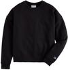 Am image of a Custom Champion Ladies' PowerBlend Sweatshirt in Black!