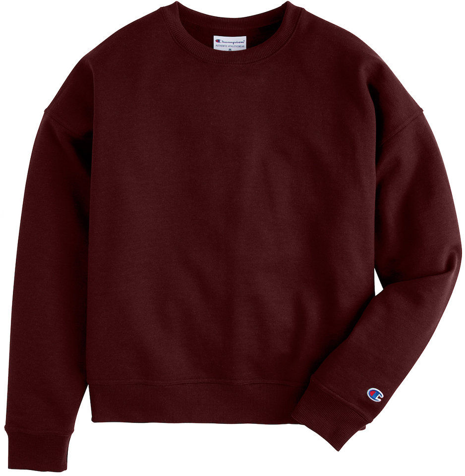 Champion Ladies' PowerBlend Sweatshirt in Maroon