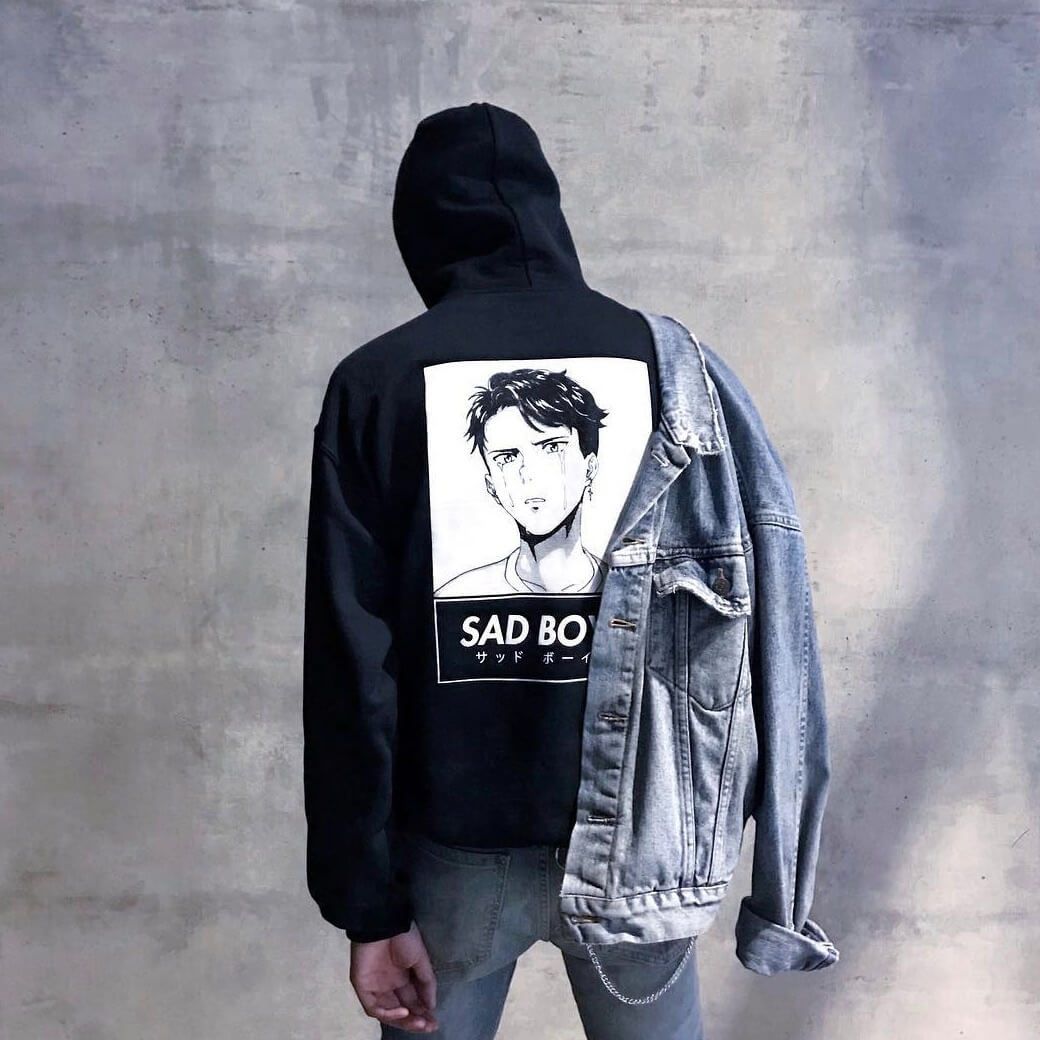 A back design, screen printed