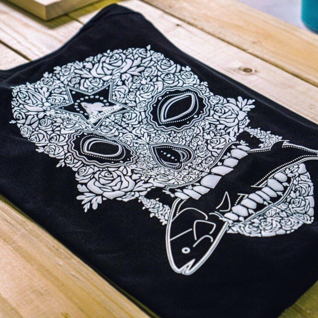 An image of a screen printed design that we printed for a customer