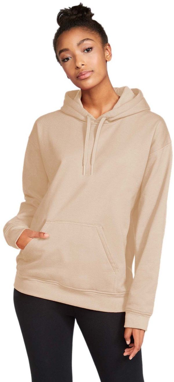Am image of a Custom Gildan Adult Softstyle® Fleece Pullover Hooded Sweatshirt in SAND!