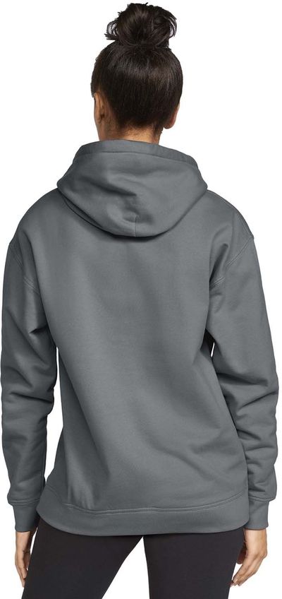 Am image of a Custom Gildan Adult Softstyle® Fleece Pullover Hooded Sweatshirt in CHARCOAL!