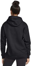 Am image of a Custom Gildan Adult Softstyle® Fleece Pullover Hooded Sweatshirt in BLACK!