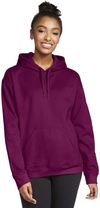 Am image of a Custom Gildan Adult Softstyle® Fleece Pullover Hooded Sweatshirt in MAROON!