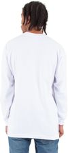 Am image of a Custom Shaka Wear Adult 6 oz Active Long Sleeve T Shirt in White!