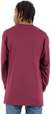 Am image of a Custom Shaka Wear Adult 6 oz Active Long Sleeve T Shirt in Burgundy!