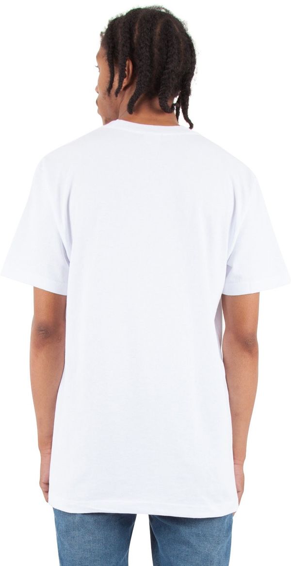 Am image of a Custom Shaka Wear Adult 6 oz Active Short Sleeve Crewneck T Shirt in White!