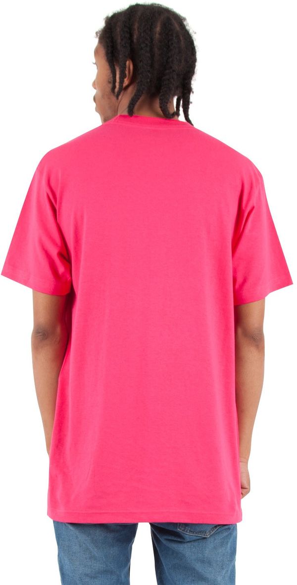 Am image of a Custom Shaka Wear Adult 6 oz Active Short Sleeve Crewneck T Shirt in Hot Pink!