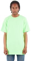 An image of a Custom Shaka Wear Adult 6 oz Active Short Sleeve Crewneck T Shirt in Lime!