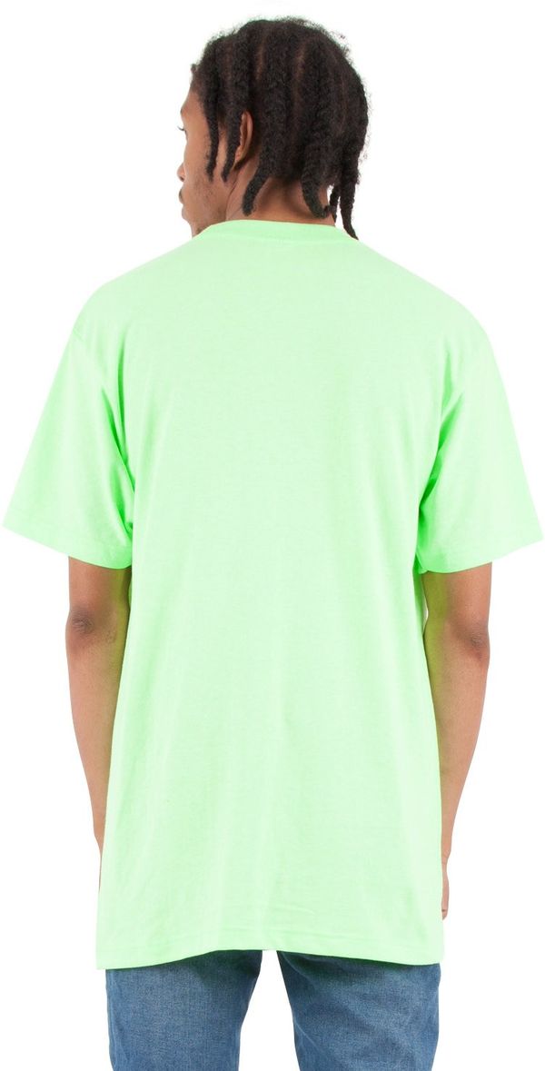 An image of a Custom Shaka Wear Adult 6 oz Active Short Sleeve Crewneck T Shirt in Lime!