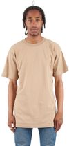 Am image of a Custom Shaka Wear Adult 6 oz Active Short Sleeve Crewneck T Shirt in Khaki!