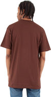 Am image of a Custom Shaka Wear Adult 6 oz Active Short Sleeve Crewneck T Shirt in Brown!