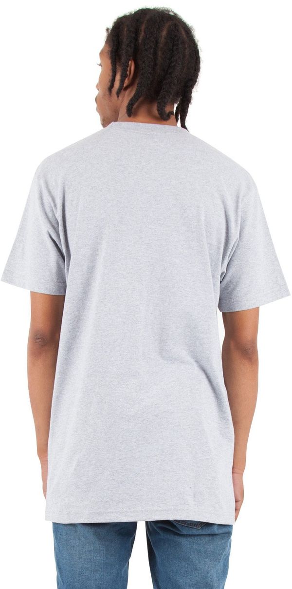 Am image of a Custom Shaka Wear Adult 6 oz Active Short Sleeve Crewneck T Shirt in Heather Grey!