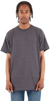 Am image of a Custom Shaka Wear Adult 6 oz Active Short Sleeve Crewneck T Shirt in Charcoal Grey Heather!