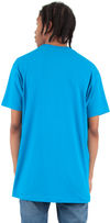 An image of a Custom Shaka Wear Adult 6 oz Active Short Sleeve Crewneck T Shirt in Turquoise!