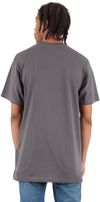 Am image of a Custom Shaka Wear Adult 6 oz Active Short Sleeve Crewneck T Shirt in Dark Grey!