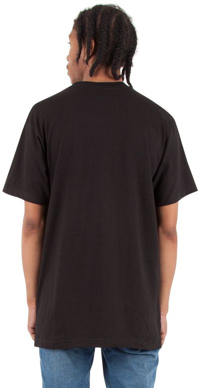 Am image of a Custom Shaka Wear Adult 6 oz Active Short Sleeve Crewneck T Shirt in Black!