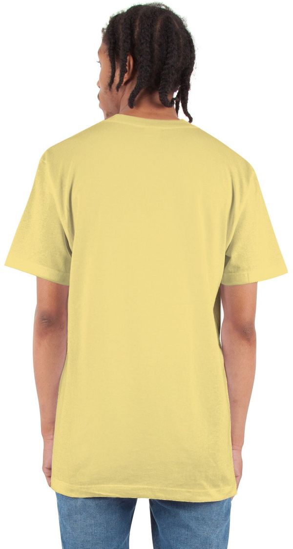 Am image of a Custom Shaka Wear Adult 6 oz Active Short Sleeve Crewneck T Shirt in Blonde!