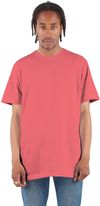 Am image of a Custom Shaka Wear Adult 6 oz Active Short Sleeve Crewneck T Shirt in Coral!