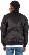 Am image of a Custom Shaka Wear Adult Bomber Jacket in Black!