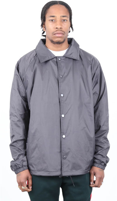 Am image of a Custom Shaka Wear Coaches Jacket in Dark Grey!