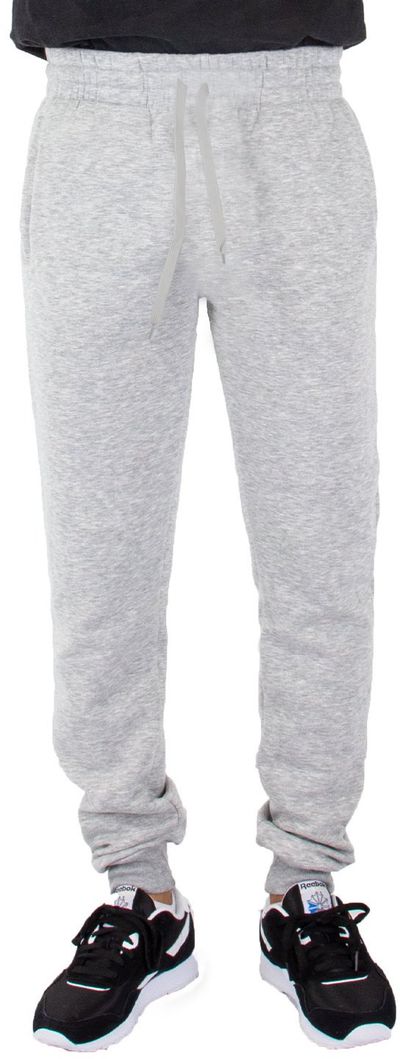 Am image of a Custom Shaka Wear Mens Fleece Jogger Pants in Heather Grey!
