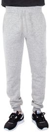 Am image of a Custom Shaka Wear Mens Fleece Jogger Pants in Heather Grey!