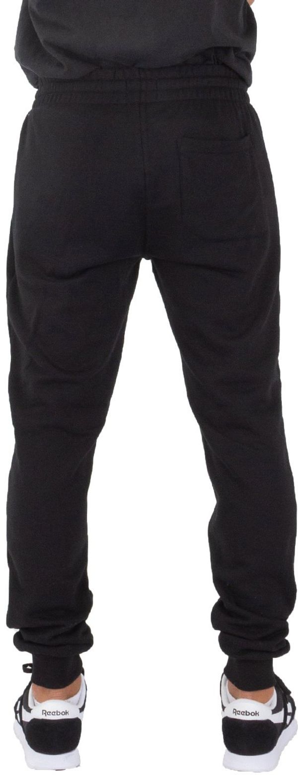Am image of a Custom Shaka Wear Mens Fleece Jogger Pants in Black!