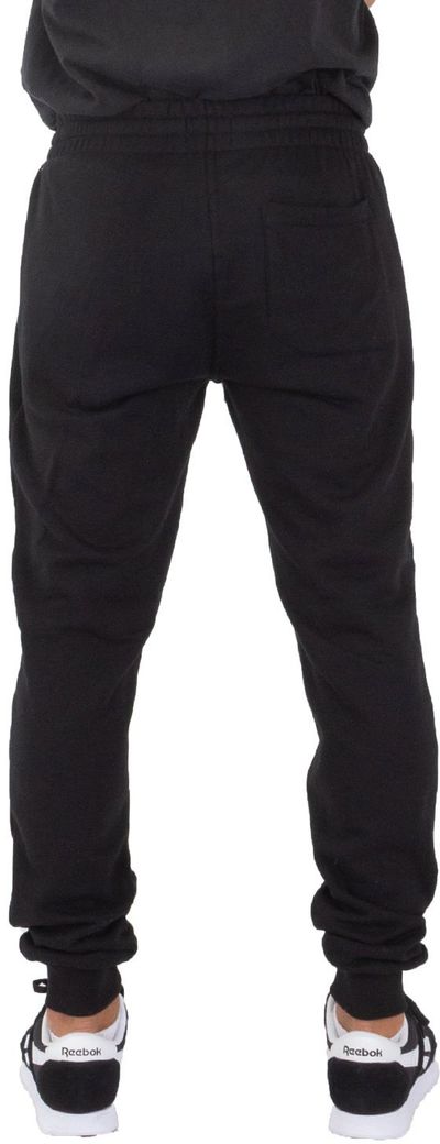 Am image of a Custom Shaka Wear Mens Fleece Jogger Pants in Black!