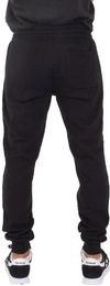 Am image of a Custom Shaka Wear Mens Fleece Jogger Pants in Black!